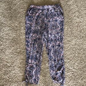 Floral Parachute Pants